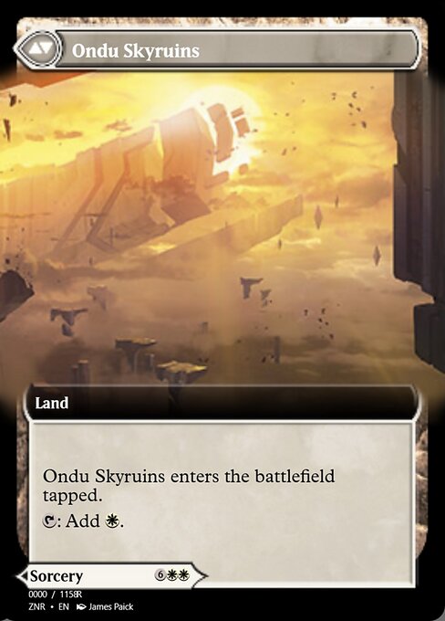 Magic the Gathering Card - Ondu Skyruins - MTG Circle