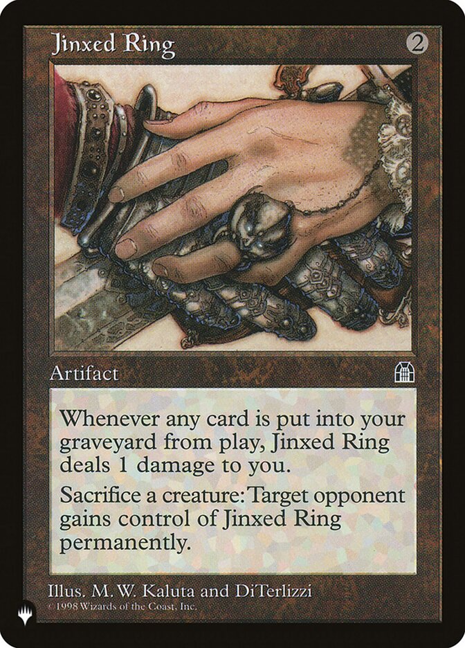 Magic the Gathering Card - Jinxed Ring - MTG Circle