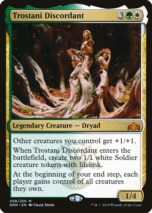 Magic the Gathering Card - Trostani Discordant - MTG Circle