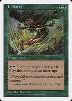 Magic the Gathering Card - Lifeforce - MTG Circle