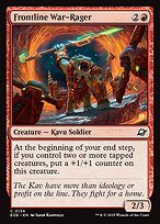Magic the Gathering Card - Frontline War-Rager - MTG Circle