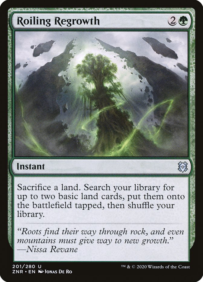 Magic the Gathering Card - Roiling Regrowth - MTG Circle