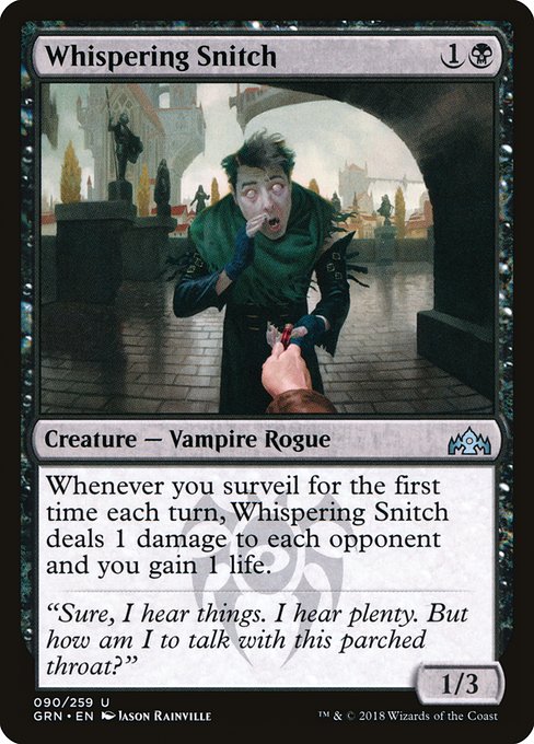 Magic the Gathering Card - Whispering Snitch - MTG Circle