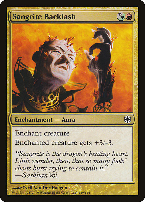Magic the Gathering Card - Sangrite Backlash - MTG Circle