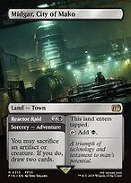 Magic the Gathering Card - Midgar, City of Mako // Reactor Raid - MTG Circle