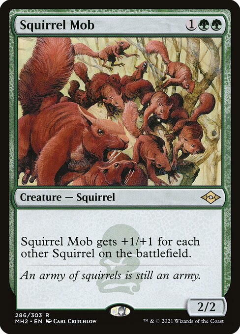 Magic the Gathering Card - Squirrel Mob - MTG Circle
