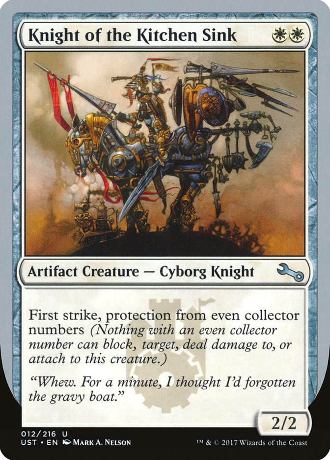 Magic the Gathering Card - Knight of the Kitchen Sink - MTG Circle
