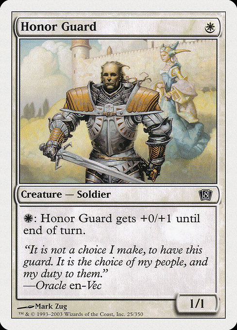 Magic the Gathering Card - Honor Guard - MTG Circle