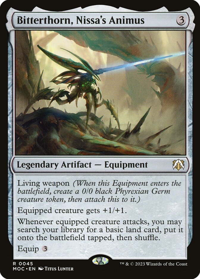 Magic the Gathering Card - Bitterthorn, Nissa's Animus - MTG Circle