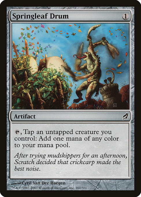 Magic the Gathering Card - Springleaf Drum - MTG Circle