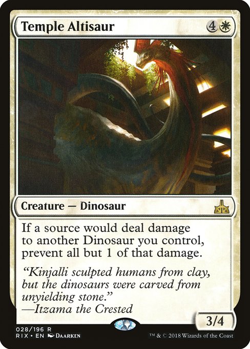 Magic the Gathering Card - Temple Altisaur - MTG Circle