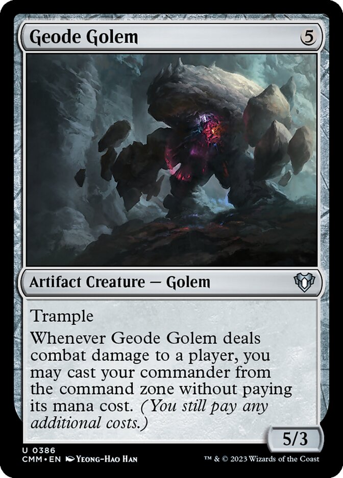 Magic the Gathering Card - Geode Golem - MTG Circle