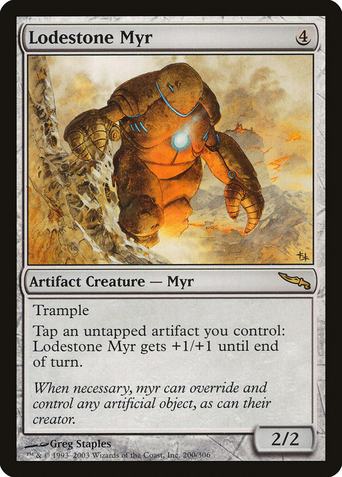 Magic the Gathering Card - Lodestone Myr - MTG Circle