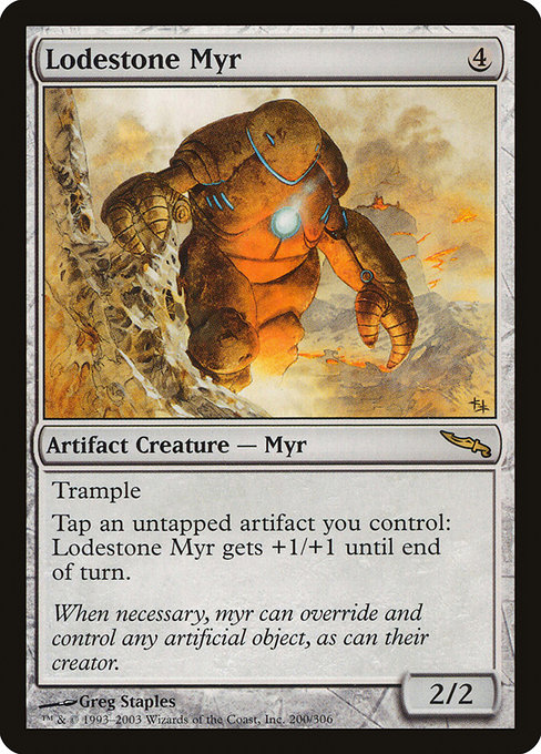Magic the Gathering Card - Lodestone Myr - MTG Circle