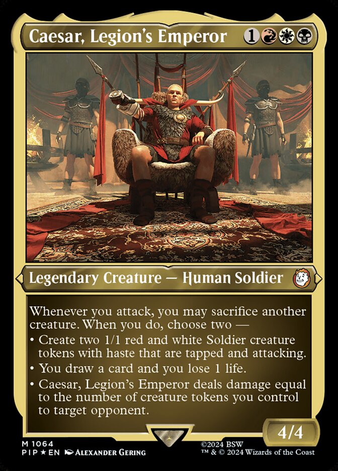 Magic the Gathering Card - Caesar, Legion's Emperor - MTG Circle