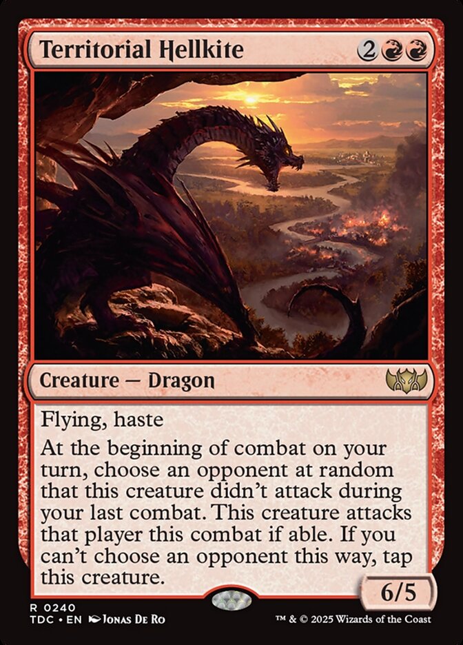 Magic the Gathering Card - Territorial Hellkite - MTG Circle