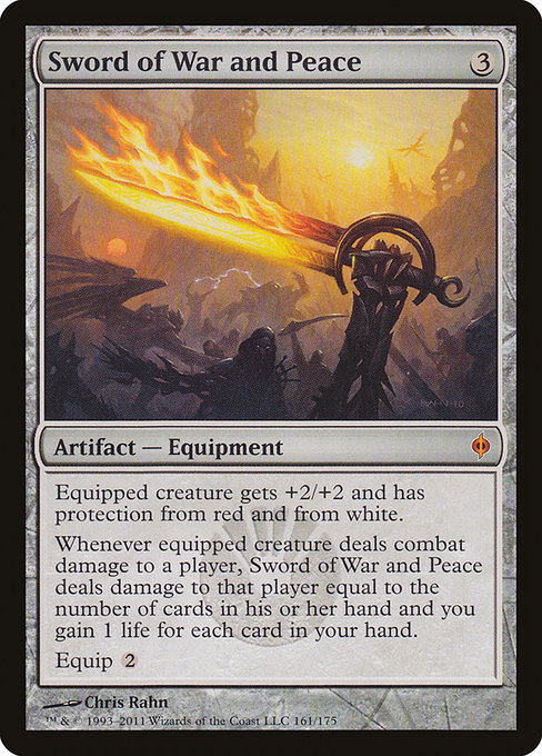 Magic the Gathering Card - Sword of War and Peace - MTG Circle