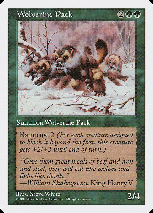 Magic the Gathering Card - Wolverine Pack - MTG Circle
