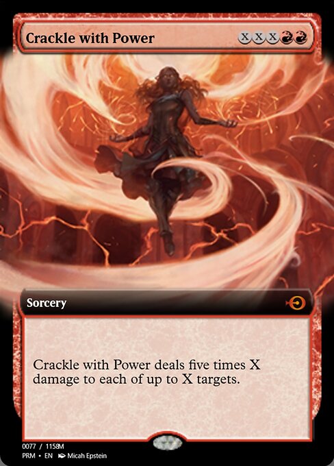 Magic the Gathering Card - Crackle with Power - MTG Circle