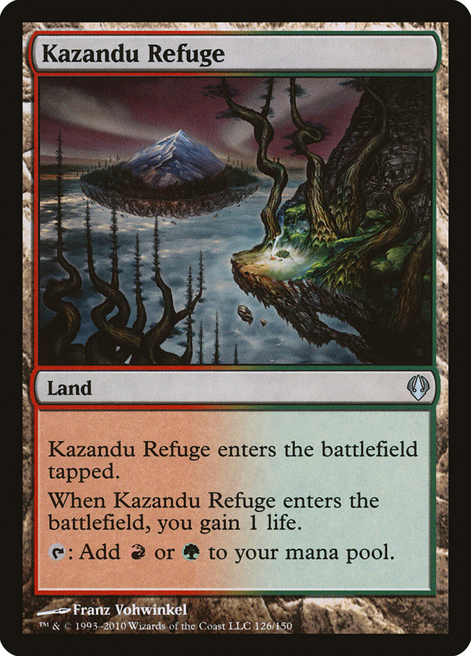 Magic the Gathering Card - Kazandu Refuge - MTG Circle