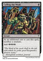 Magic the Gathering Card - Culling the Weak - MTG Circle