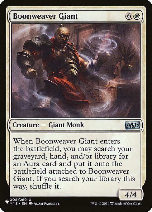 Magic the Gathering Card - Boonweaver Giant - MTG Circle