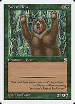 Magic the Gathering Card - Forest Bear - MTG Circle