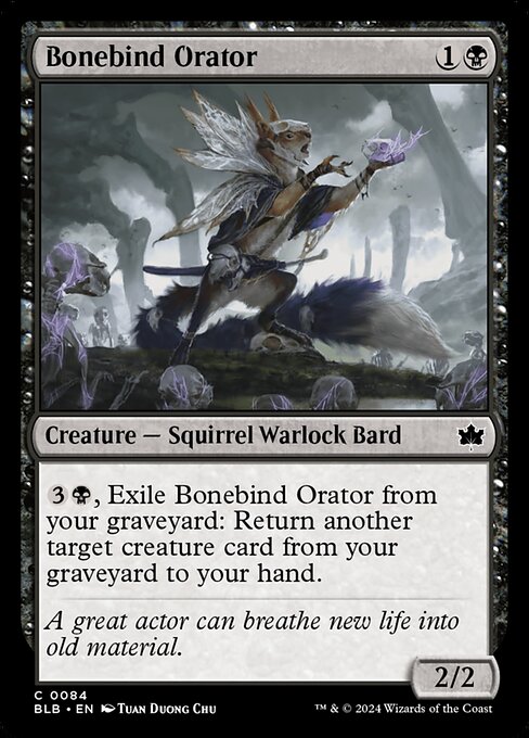 Magic the Gathering Card - Bonebind Orator - MTG Circle