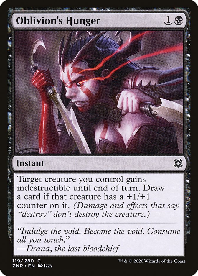 Magic the Gathering Card - Oblivion's Hunger - MTG Circle