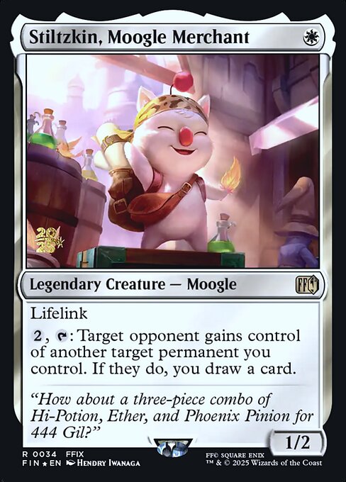 Magic the Gathering Card - Stiltzkin, Moogle Merchant - MTG Circle