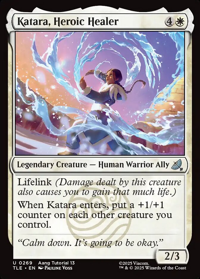 Magic the Gathering Card - Katara, Heroic Healer - MTG Circle