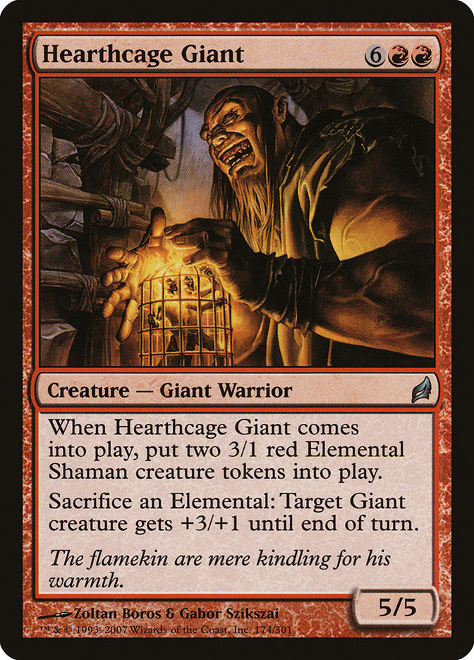Magic the Gathering Card - Hearthcage Giant - MTG Circle