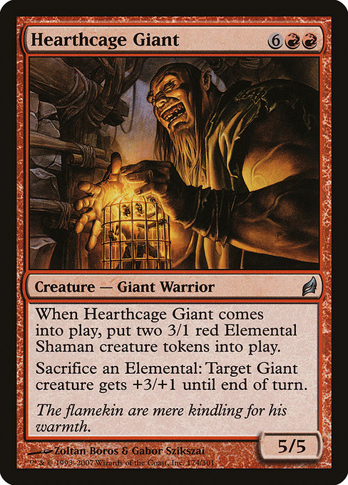 Magic the Gathering Card - Hearthcage Giant - MTG Circle
