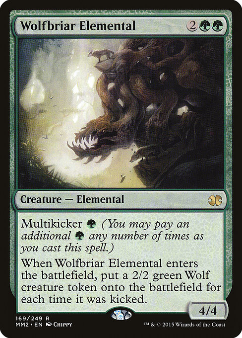 Magic the Gathering Card - Wolfbriar Elemental - MTG Circle