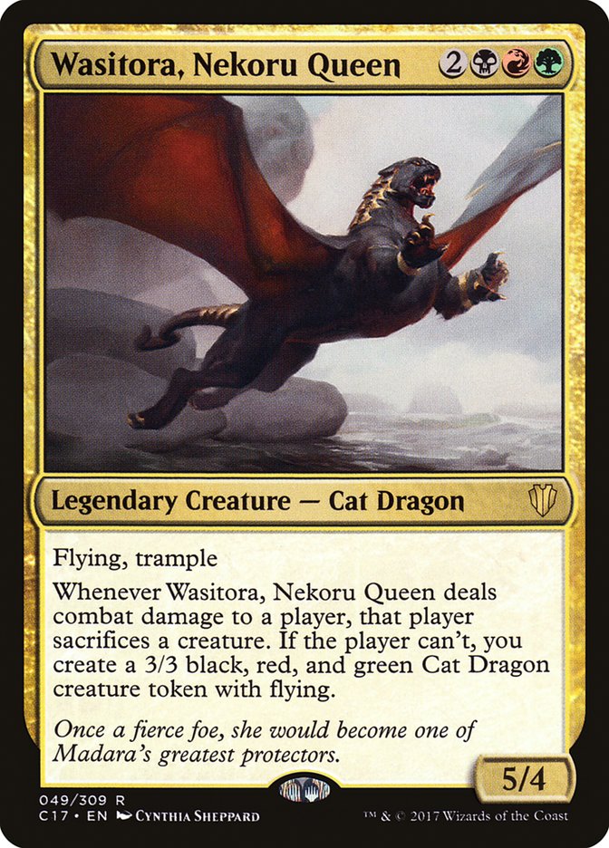 Magic the Gathering Card - Wasitora, Nekoru Queen - MTG Circle