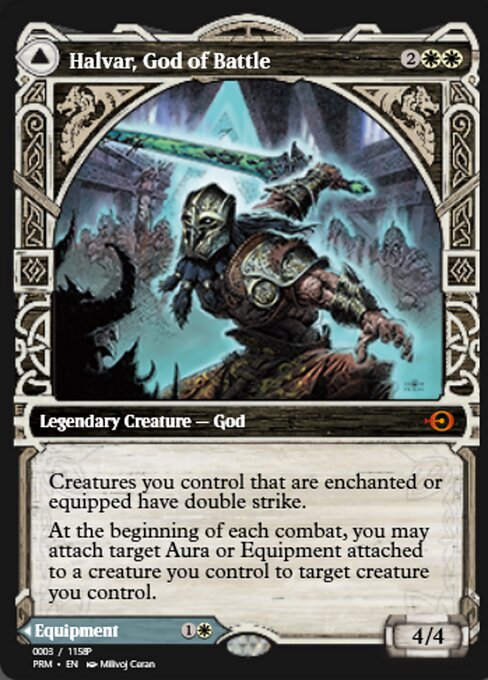 Magic the Gathering Card - Halvar, God of Battle - MTG Circle
