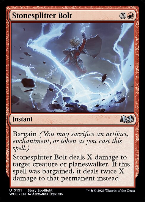 Magic the Gathering Card - Stonesplitter Bolt - MTG Circle