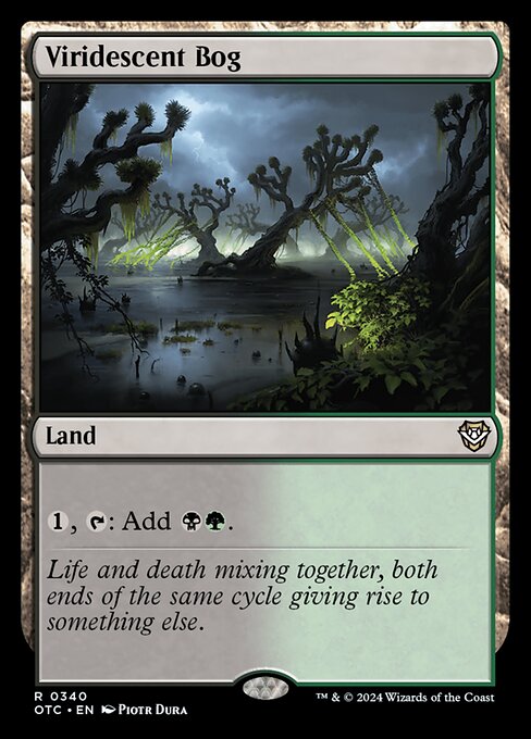 Magic the Gathering Card - Viridescent Bog - MTG Circle