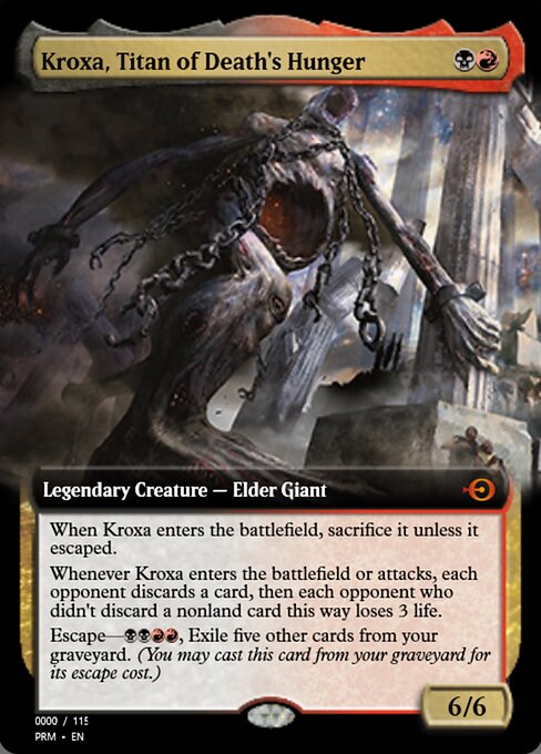 Magic the Gathering Card - Kroxa, Titan of Death's Hunger - MTG Circle