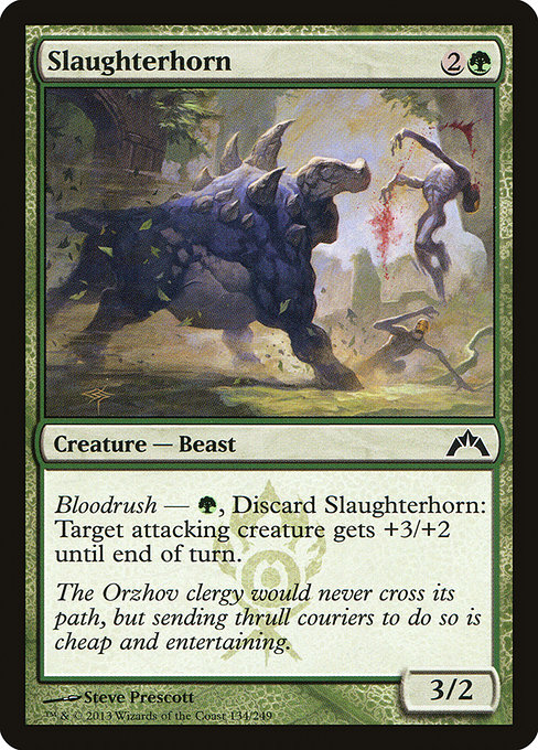 Magic the Gathering Card - Slaughterhorn - MTG Circle