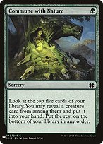 Magic the Gathering Card - Commune with Nature - MTG Circle