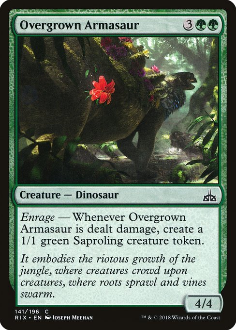 Magic the Gathering Card - Overgrown Armasaur - MTG Circle