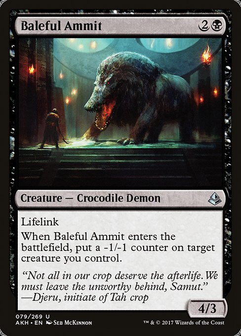 Magic the Gathering Card - Baleful Ammit - MTG Circle