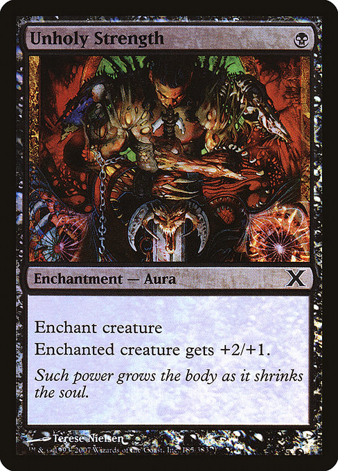 Magic the Gathering Card - Unholy Strength - MTG Circle