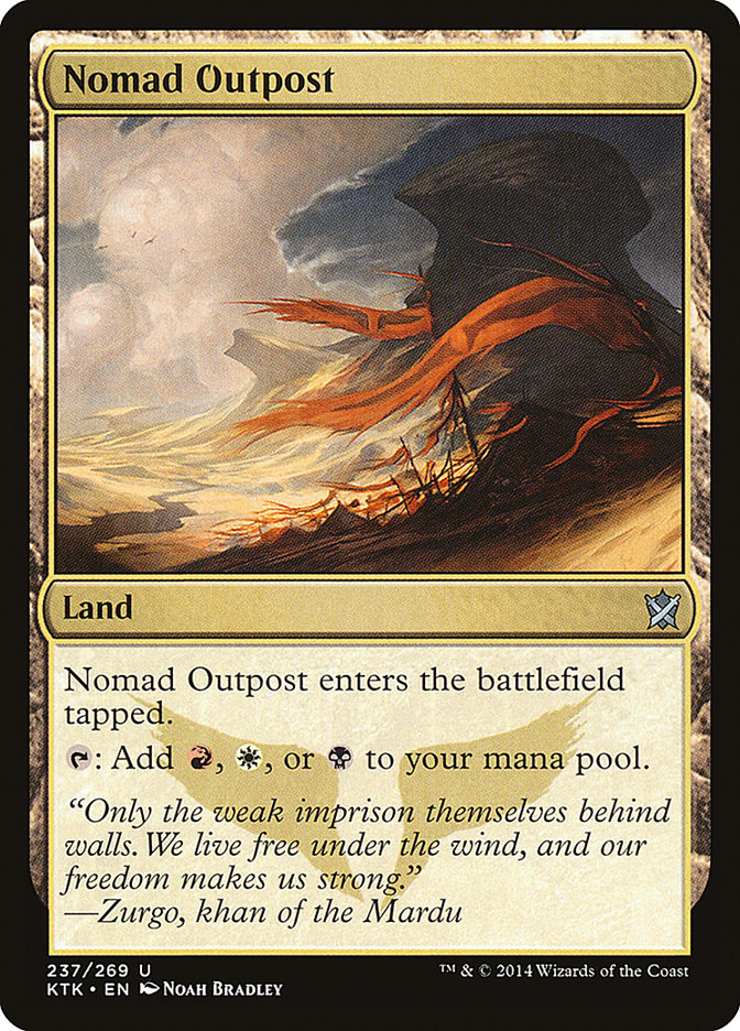 Magic the Gathering Card - Nomad Outpost - MTG Circle