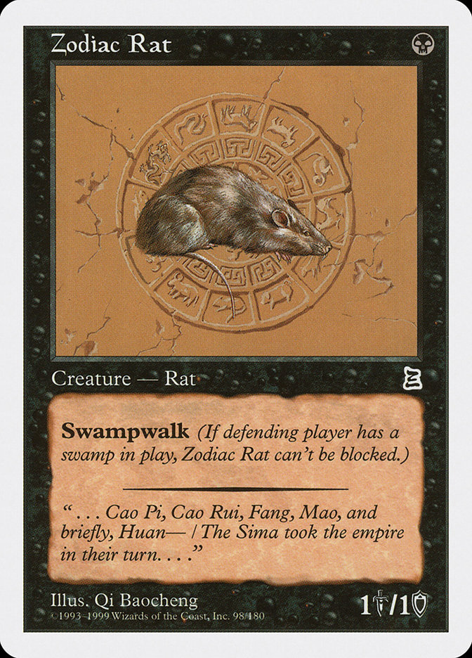 Magic the Gathering Card - Zodiac Rat - MTG Circle