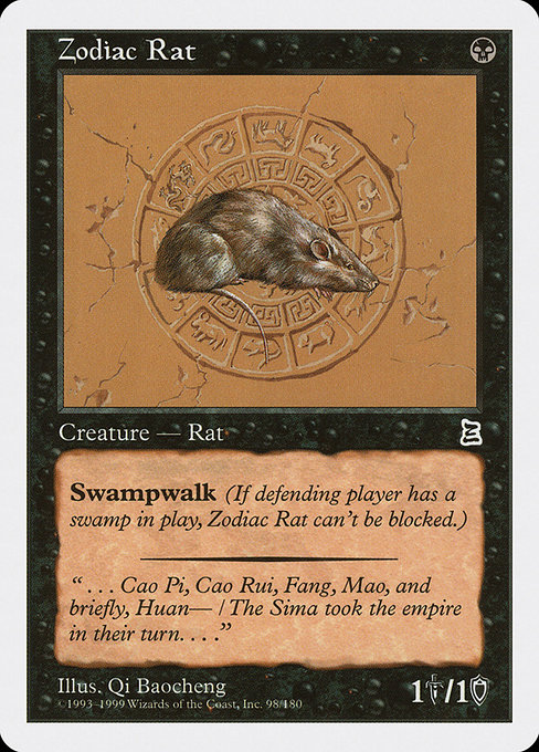 Magic the Gathering Card - Zodiac Rat - MTG Circle