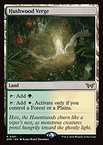 Magic the Gathering Card - Hushwood Verge - MTG Circle