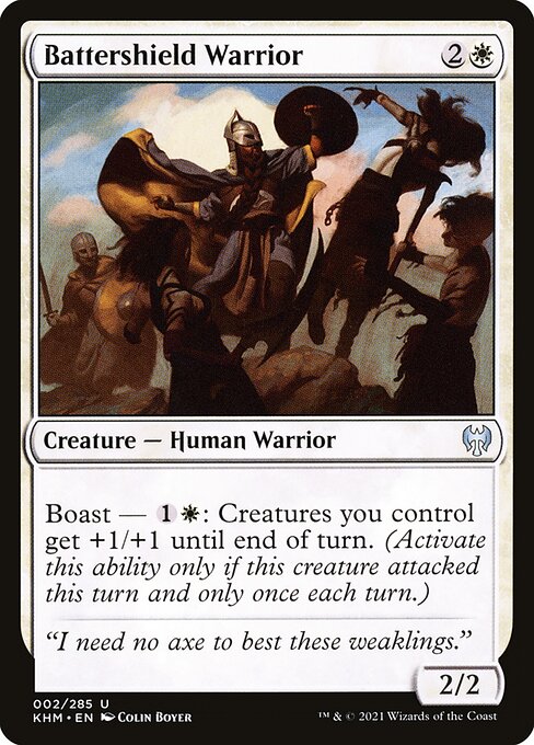 Magic the Gathering Card - Battershield Warrior - MTG Circle