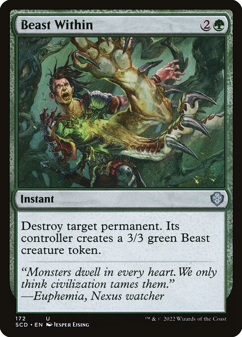 Magic the Gathering Card - Beast Within - MTG Circle